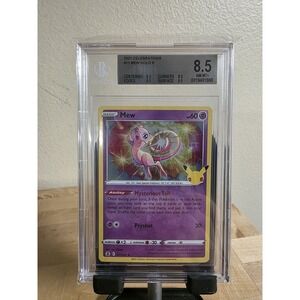 Pokémon TCG Mew Holo Rare Card 11/25 Celebrations BGS 8.5 Nm-Mint +